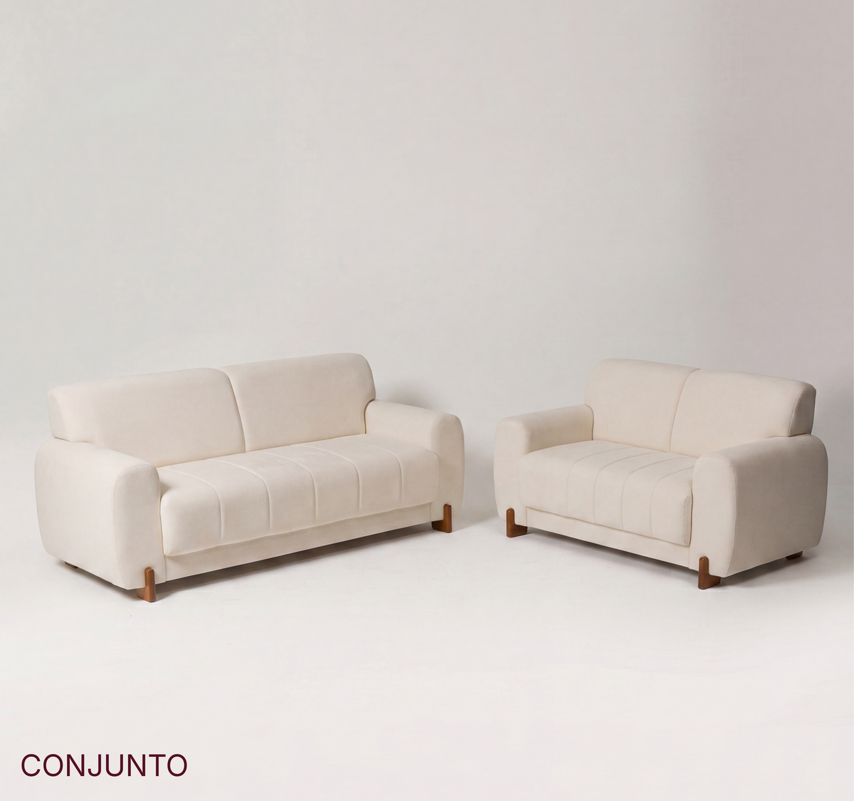 Conjunto Sofá Anecy com Assento em Espuma D33