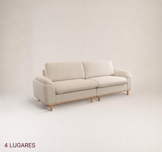 Sofá Anna 4 Lugares com Molas Ensacadas