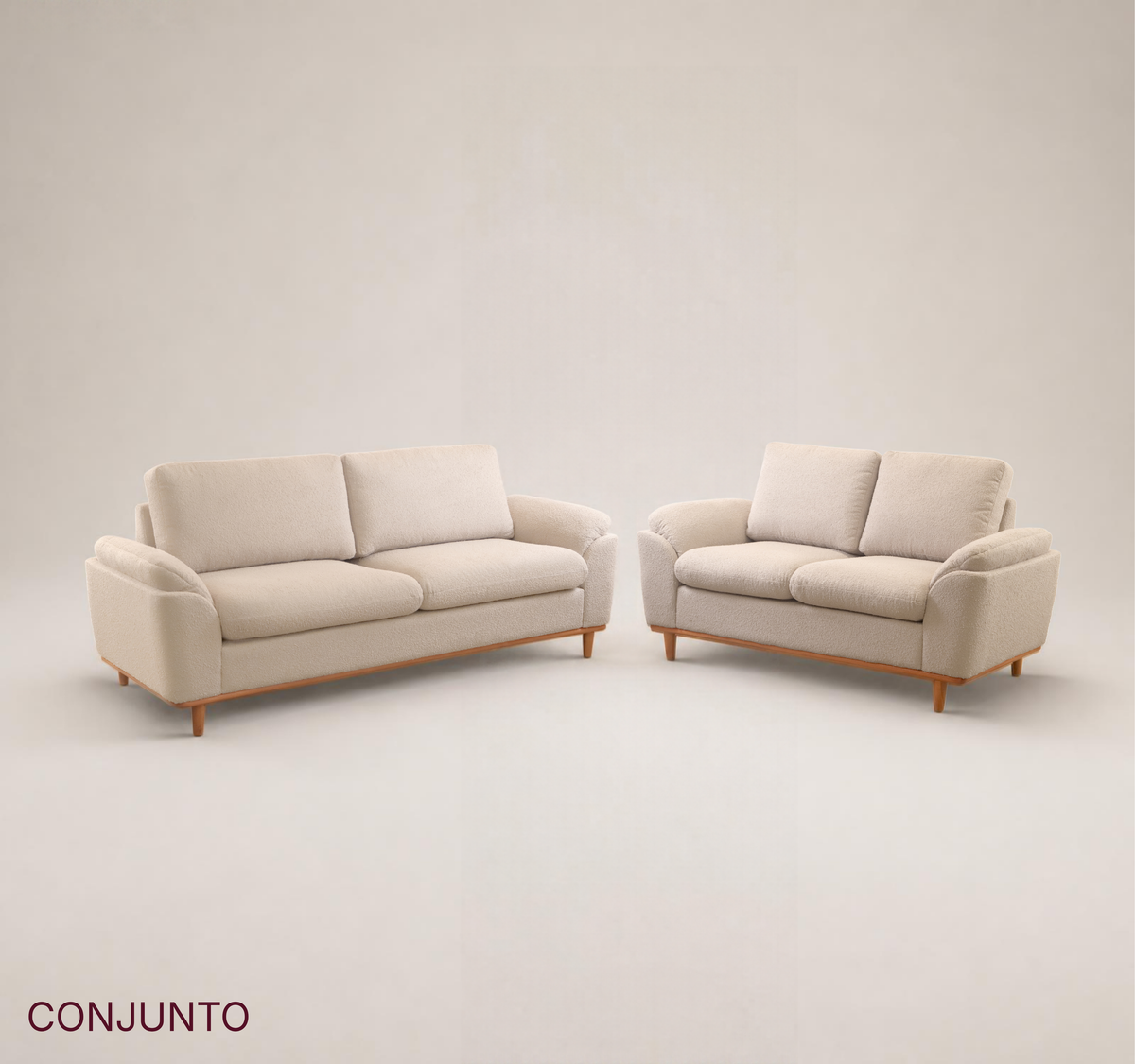Conjunto Sofá Anna com Molas Ensacadas