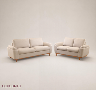 Conjunto Sofá Anna com Molas Ensacadas