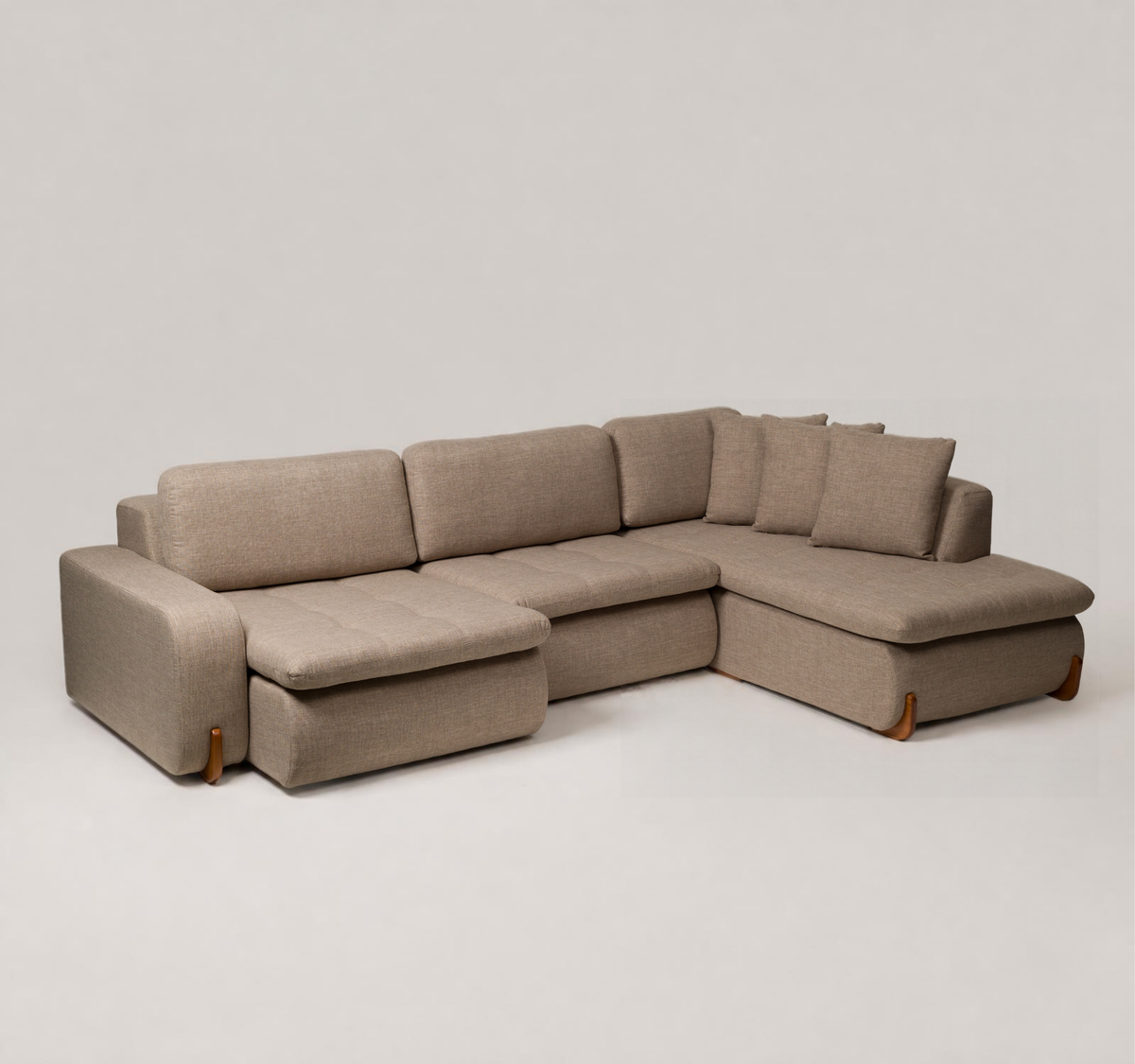 Sofá de Canto Retrátil Arles com Pillow em Espuma D33