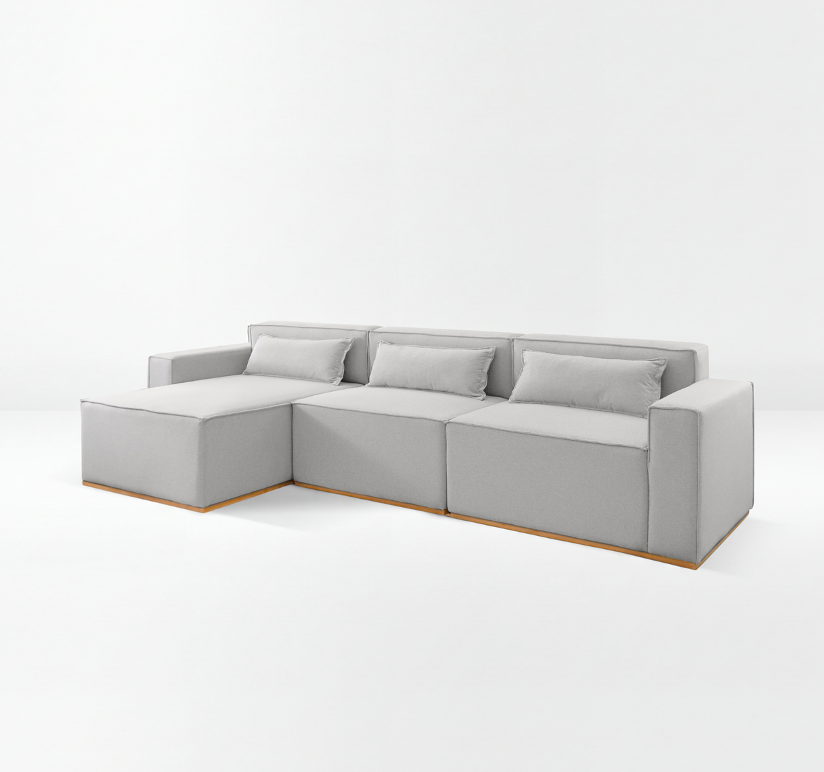 Sofá Modular Tetris 3 Lugares com Chaise