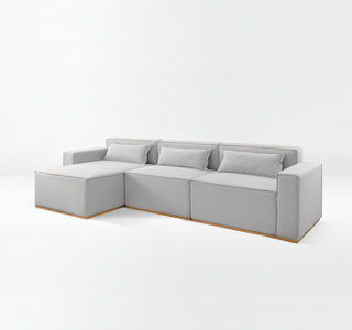 Sofá Modular Tetris 3 Lugares com Chaise