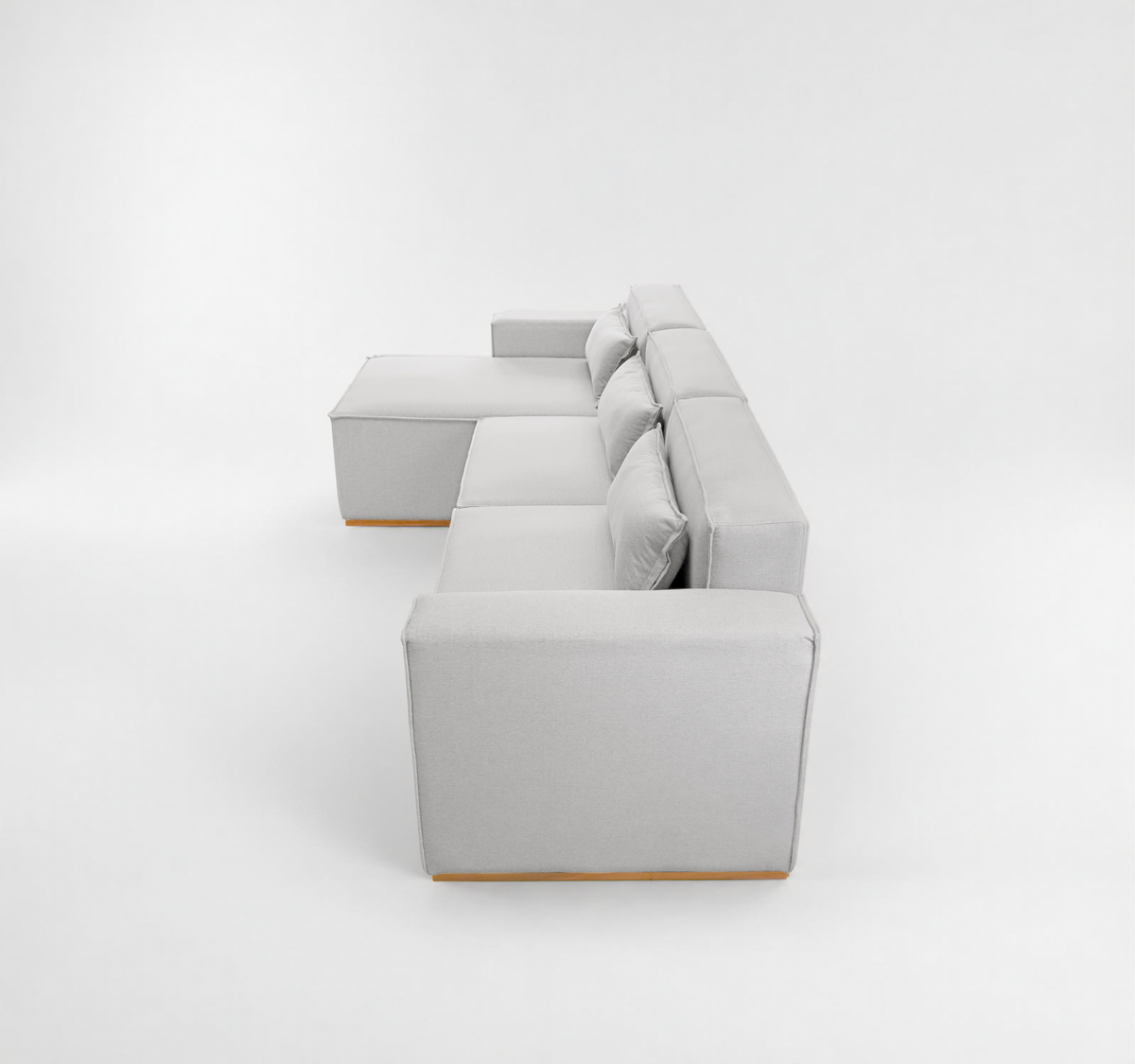 Sofá Modular Tetris 3 Lugares com Chaise
