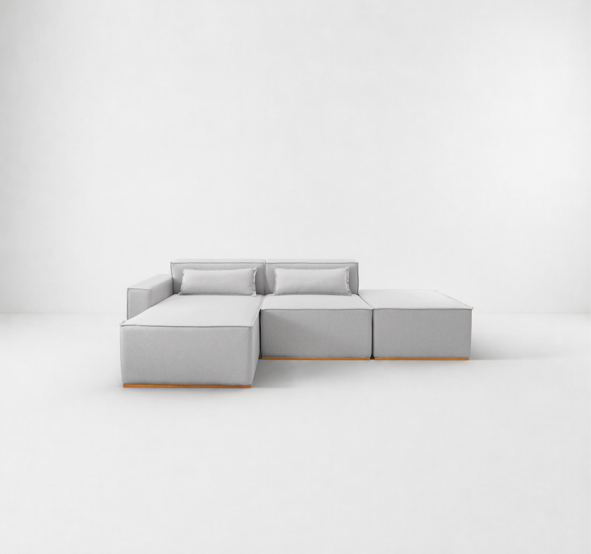 Sofá Modular Tetris 3 ou 2 Lugares com Chaise