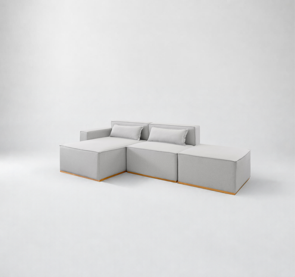 Sofá Modular Tetris 3 ou 2 Lugares com Chaise